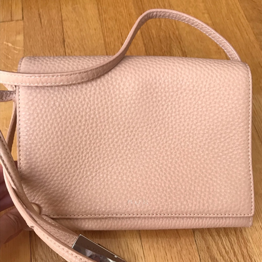 Aritzia Auxiliary Calish Crossbody Bag in blush